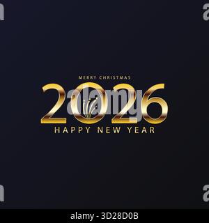 Weihnachtsstimmung Weihnachtswünsche und Neujahrshoffnungen für 2026 Stock Vektor