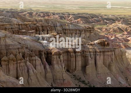 Tsaagan Suvarga Mine, Farben und Texturen Stockfoto