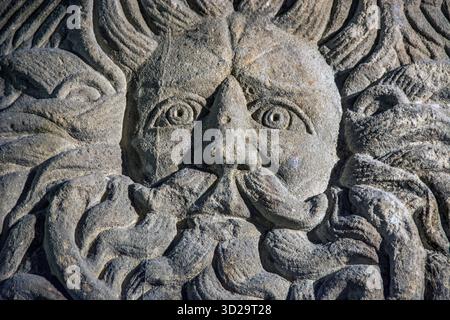 Gorgons Kopf, der 1790 entdeckt wurde Stockfoto