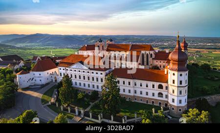 Österreichische Reisen und Sehenswürdigkeiten. Benediktinerabtei Gottweig - Meisterwerk barocker Architektur. Kloster bei Krems in Niederösterreich in Wachau valle Stockfoto