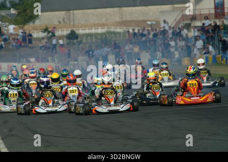 2002 – Nico Hulkenberg – Karting – Circuit Gabriel Thirouin – Frankreich – FRA Stockfoto