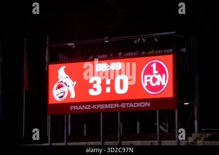 KÖLN, DEUTSCHLAND - 31. OKTOBER 2025: Das Spiel der Frauen-Bundesliga 1.FC Köln gegen 1. FC Nürnberg im Franz Kremer Stadion Stockfoto