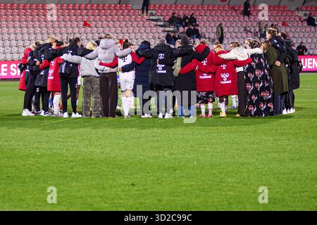 KÖLN, DEUTSCHLAND - 31. OKTOBER 2025: Das Spiel der Frauen-Bundesliga 1.FC Köln gegen 1. FC Nürnberg im Franz Kremer Stadion Stockfoto