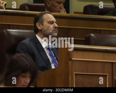 Madrid, 22.10.2025. Abgeordnetenkongress. Plenartagung für die Aufsicht der Regierung und dringende Anfragen. Foto: Jaime García. ARCHDC. Quelle: Album / Archivo ABC / Jaime García Stockfoto