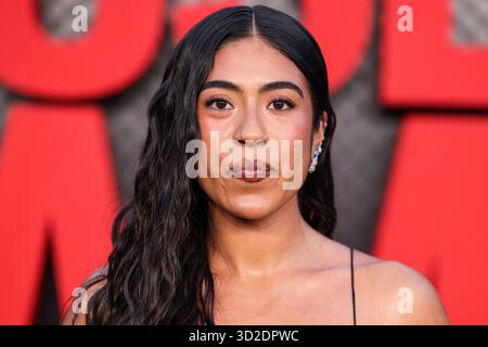 HOLLYWOOD, LOS ANGELES, KALIFORNIEN, USA - 9. OKTOBER: Aminah Nieves kommt bei der Los Angeles Special Screening von Netflix's A House of Dynamite am 9. Oktober 2025 im Egyptian Theatre Hollywood in Hollywood, Los Angeles, Kalifornien, USA. (Foto: Xavier Collin/Image Press Agency) Stockfoto