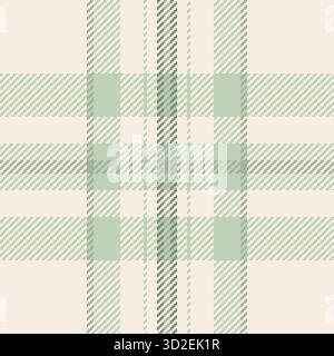 Bandana karierte nahtlose Vektor, Grafik Muster Textil Textur. Irisches Schottenmuster im Hintergrund in Leinen und hellen Farben. Stock Vektor