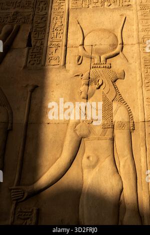 Kunst, Tempel von Philae, Assuan, Ägypten Stockfoto