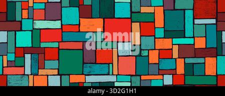 Nahtloses Muster von Doodle kreative minimalistische Hand gemalt abstrakte Kunst Hintergrund mit Pinselstrich abstrakte Kunst. Designelemente oder Hintergrund Stock Vektor