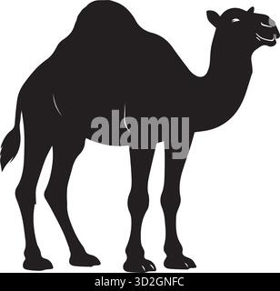 Kamel Silhouette Vektor-Illustration. Stock Vektor
