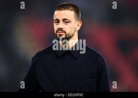 Cremona, Italien. November 2025. CREMONA, ITALIEN - 1. NOVEMBER: Edon Zhegrova von Juventus FC während des Spiels der Serie A zwischen US Cremonese und Juventus FC im Stadio Giovanni Zini am 1. November 2025 in Cremona, Italien. (Foto: Alberto Gandolfo/BSR Agency) Credit: BSR Agency/Alamy Live News Stockfoto