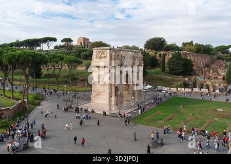 Arco di Costantino (Arco di Costantino), Triumphbogen in Rom, Italien Stockfoto