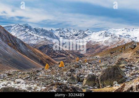 Am Fuße des Mount Oronaye, im wunderschönen Ubayette-Tal, Lake Reculaye Stockfoto