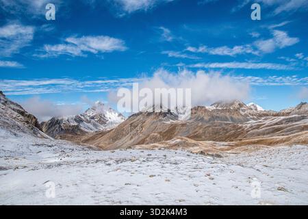 Am Fuße des Mount Oronaye, im wunderschönen Ubayette-Tal, Lake Reculaye Stockfoto