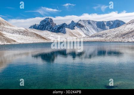 Am Fuße des Mount Oronaye, im wunderschönen Ubayette-Tal, Lake Reculaye Stockfoto