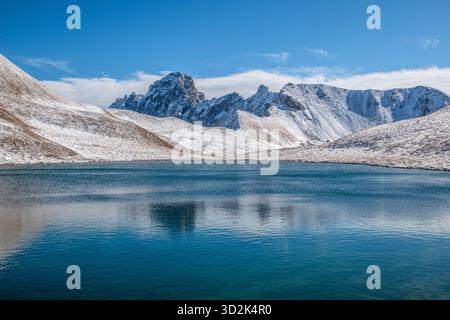 Am Fuße des Mount Oronaye, im wunderschönen Ubayette-Tal, Lake Reculaye Stockfoto