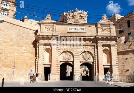 Victoria-Tor, Valletta, Malta Stockfoto
