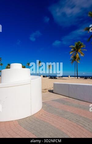 Eintritt zum Fort Lauderdale Beach Florida Stockfoto
