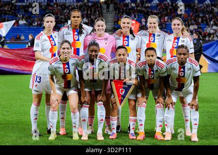 Lyon, Frankreich. November 2025. Spieler von OL Lyonnes während des Arkema Premiere Ligue Spiels zwischen OL Lyonnes und Paris FC im Groupama Stadium in Lyon, Frankreich. Quelle: SPP Sport Pressefoto. /Alamy Live News Stockfoto