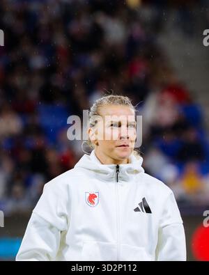 Lyon, Frankreich. November 2025. ADA Hegerberg (14 Olympique Lyonnais) während des Spiels Arkema Premiere Ligue zwischen OL Lyonnes und Paris FC im Groupama Stadion in Lyon, Frankreich. Quelle: SPP Sport Pressefoto. /Alamy Live News Stockfoto