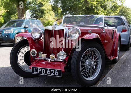Tweezits MG TC Midget MGA-Auto in Winchelsea, East Sussex, VK. Stockfoto