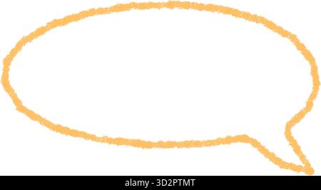 Symbol Für Die Sprechblase Mit Kreidekontur Stock Vektor