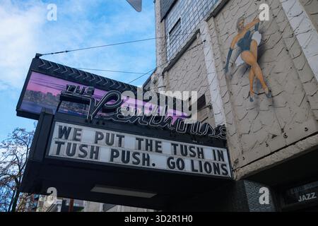 Der Penthouse Nachtclub entlang der Seymour Street im Zentrum von Vancouver, BC. Stockfoto