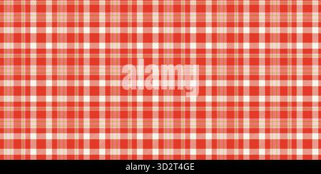 Niedliches Karomuster mit Flanell-Struktur. Abstraktes Winterkarierdesign für Hemdmuster mit Schottenmuster und Gingham-Karomuster. Geometrische Holzfällerkunst mit Linien und Quadraten Stock Vektor