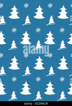 Weihnachtsbaum. Ein Muster mit Weihnachtsbaum. Hübsches Dekor. Stock Vektor
