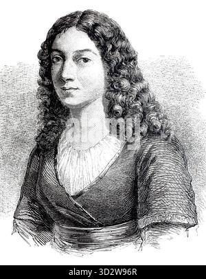 Charlotte Luise Antoinette von Schiller, geborene von Lengefeld geb. 22. November 1766 in Rudolstadt. 9. Juli 1826 in Bonn war die Ehefrau des D Stockfoto