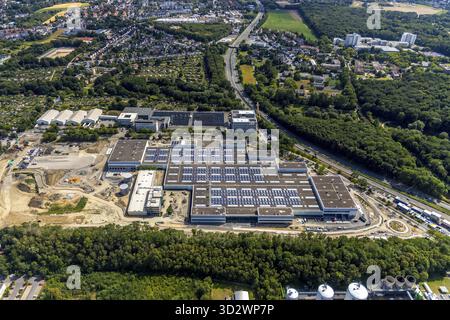 Luftaufnahme, Entwicklungsgebiet der Industrieöde Phoenix-West im Landkreis Hoerde, Wilo Pumpen Campus, Dortmund, Nordrhein-Westfalen Stockfoto