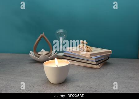 Zeigen Sie Objekte, die die Ecken des Hauses verschönern Stockfoto