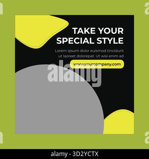 Social Media Post Vorlage Stock Vektor