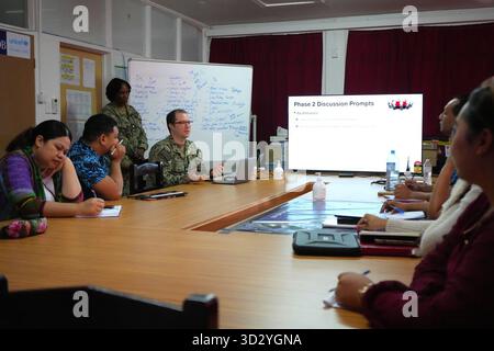 Pacific Partnership 2025 führt Mission Stop in Nuku’Alofa, Tonga, 26. Juni 2025 durch (9134610). Stockfoto