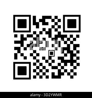 QR-Code für schnelles Scannen mit dem Smartphone und Zugriff auf digitale Inhalte Stock Vektor