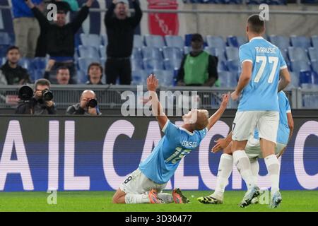 Rom, Italien. November 2025. Während des Fußballspiels der Serie A 2025/2026 zwischen der SS Laziio und Cagliari Calcio im Stadio Olimpico in Rom (Italien) am 3. November 2025. Quelle: Insidefoto/Alamy Live News Stockfoto