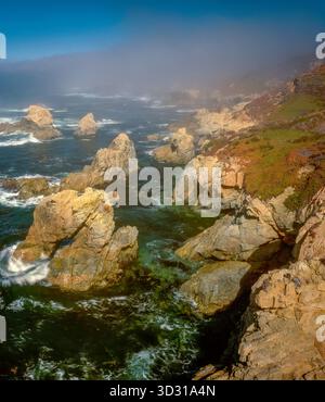 Surf, Garrapata State Park, Big Sur, Monterey County, Kalifornien Stockfoto