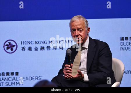 Hongkong, Hongkong. November 2025. Rob Lucas, CEO von CVC, sprach auf dem Global Financial Leaders' Investment Summit 2025 am 4. November 2025 in Hongkong. (Foto: Kobe Li/Nexpher Images/SIPA USA) Credit: SIPA USA/Alamy Live News Stockfoto