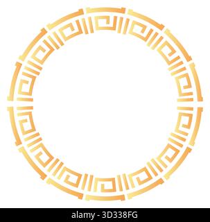 Eleganter geometrischer Kreisrahmen für dekorative Designs Stock Vektor