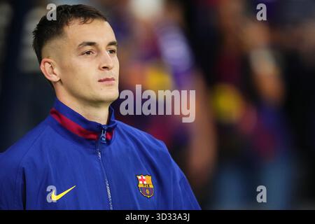 Barcelona, Spanien. November 2025. Marc Casado vom FC Barcelona während des La Liga EA Sports Spiels zwischen dem FC Barcelona und Elche CF spielte am 2. November 2025 im Lluis Companys Stadion in Barcelona, Spanien. (Foto: Bagu Blanco/PRESSIN) Credit: PRESSINPHOTO SPORTS AGENCY/Alamy Live News Stockfoto