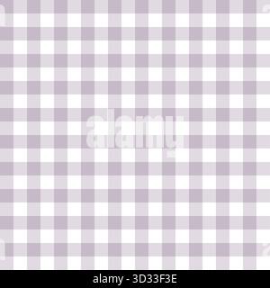 Bezauberndes lilafarbenes Gingham-Muster mit Aquarellstruktur Stock Vektor