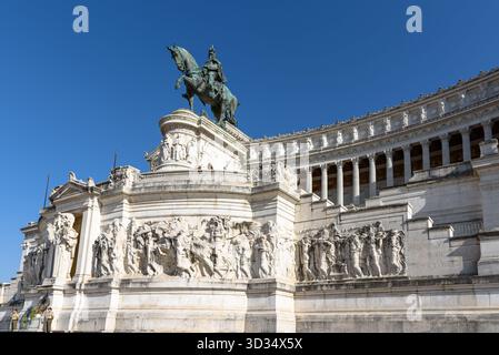 Der Altar des Vaterlandes am Denkmal von Victor Emmanuel II. In Rom Stockfoto