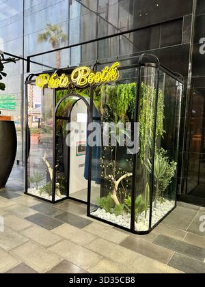 Trendige, moderne Fotokabine Stockfoto