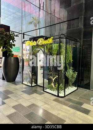 Trendige, moderne Fotokabine Stockfoto