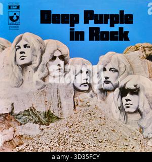 Deep Purple - Deep Purple in Rock - Vinyl-Album-Cover -1970 Stockfoto