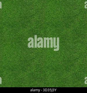 Grasfeld Textur - nahtlose Draufsicht auf ein großes Stück frisch geschnittenes, gesundes, grünes Gras. Stockfoto