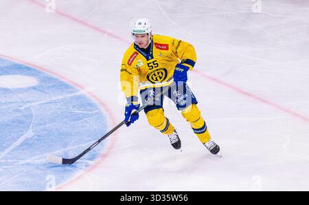 Zürich, Schweiz, 26. September 2025: #55 Calle Andersson, Verteidiger HC Davos. (Foto: Andreas Haas/dieBildmanufaktur) Stockfoto