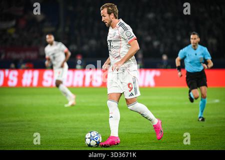 Paris, Frankreich. November 2025. Harry KANE von Bayern München während der UEFA Champions League, League-Phase, MD4-Fußballspiel zwischen Paris Saint-Germain und Bayern München am 4. November 2025 im Parc des Princes Stadion in Paris, Frankreich - Foto Matthieu Mirville/DPPI Credit: DPPI Media/Alamy Live News Stockfoto