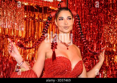 GER, Berlin, im Bild v.l.: Micaela Schaefer, bei der Premiere der neuen Reality-Show die Abrechnung der Promi-Showdown im Festsaal Kreuzberg, 04.11.2025 *** GER, Berlin, abgebildet von l Micaela Schaefer, bei der Premiere der neuen Reality-Show die Abrechnung der Promi Showdown im Festsaal Kreuzberg, 04 11 2025 Copyright: HMBxMedia/UwexKoch Stockfoto