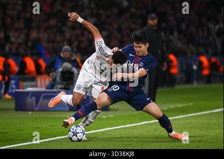 Paris, Frankreich. November 2025. UEFA Champions League Spiel zwischen Paris Saint-Germain (PSG) und Bayern München am 4. November 2025 im Parc des Princes. - 04/11/2025 - France/Ile-de-France (Region)/Paris - Julien Mattia/Le Pictorium Credit: LE PICTORIUM/Alamy Live News Stockfoto