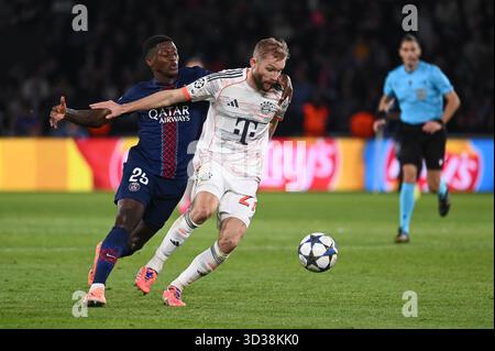 Paris, Frankreich. November 2025. UEFA Champions League Spiel zwischen Paris Saint-Germain (PSG) und Bayern München am 4. November 2025 im Parc des Princes. - 04/11/2025 - France/Ile-de-France (Region)/Paris - Julien Mattia/Le Pictorium Credit: LE PICTORIUM/Alamy Live News Stockfoto